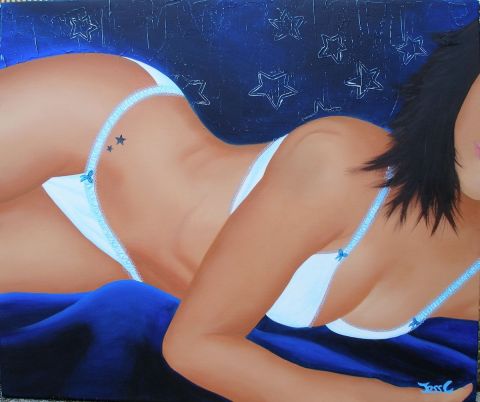 Peinture : Blue stars - JessC Peinture : Blue stars - JessC