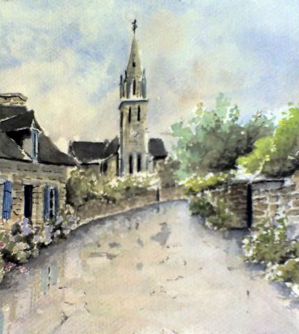 village breton - Peinture - karpov