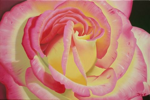 Rose jaune - Peinture - JessC