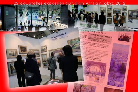 L'artiste Thierry Duval - Exposition de mes aquarelles au Japon