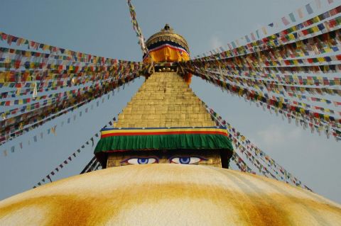 L'artiste oliwood - Stupa de Bodhnath