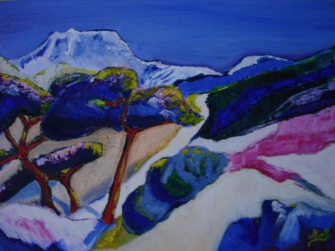 Montagne Ste Victoire - Peinture - mikoute