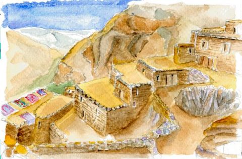 L'artiste Nuit de soleil - village berbere