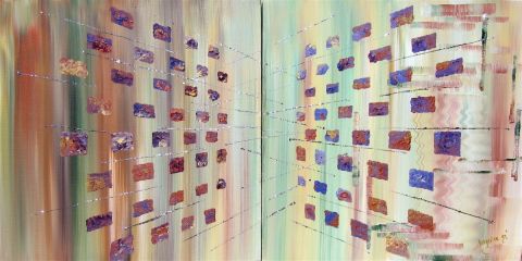 Peinture : Diptyque Perspective - Sonian Peinture : Diptyque Perspective - Sonian