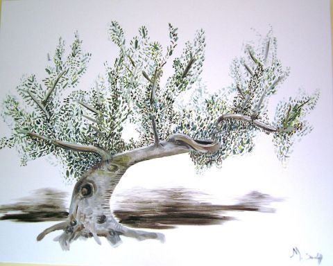 L'olivier de Djerba - Peinture - Le nouveau peintre