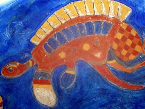 tortue tadelakt - Peinture - mazuera tortue tadelakt - Peinture - mazuera