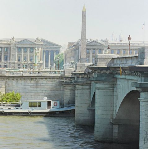 Le grand Carré de Paris  - Peinture - Thierry Duval Le grand Carré de Paris  - Peinture - Thierry Duval