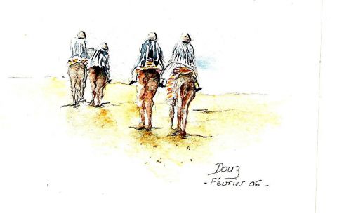 L'artiste marie-claire baray - Balade sur les dunes