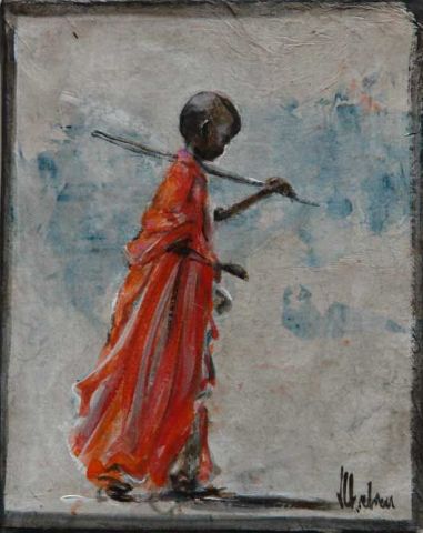 L'artiste valerie chretien - massai