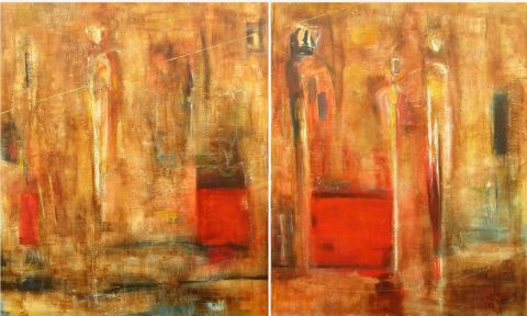 Portrait de ville variatio 43 - Peinture - Maman georges Portrait de ville variatio 43 - Peinture - Maman georges