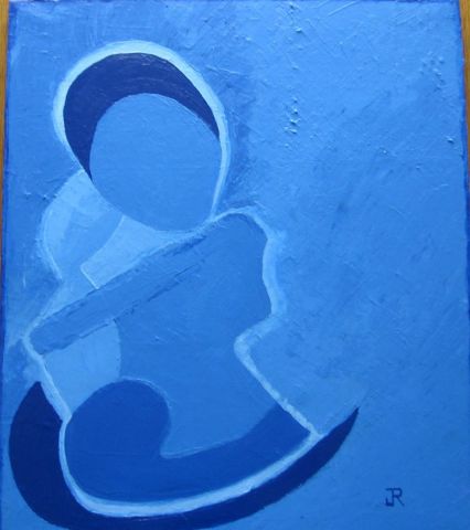 La mere et l'enfant - Peinture - JANINE ROQUESSALANE La mere et l'enfant - Peinture - JANINE ROQUESSALANE