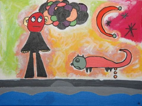 Chien merdeux - Peinture - Lilou Chien merdeux - Peinture - Lilou