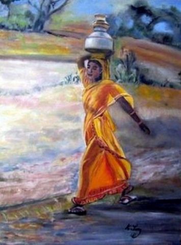  La belle indiennel - Peinture - annielasry