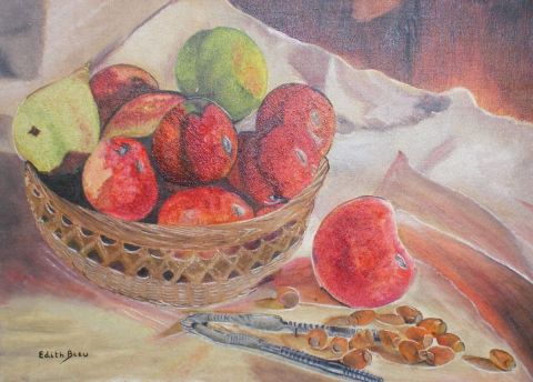 L'artiste Edith Bleu - Corbeille de Fruits
