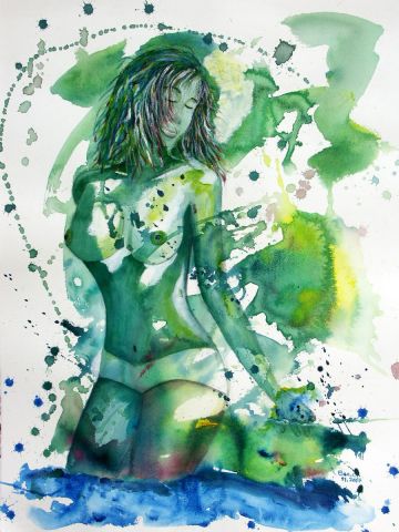 La danseuse somnanbule - Peinture - Beatrice CASSAR