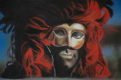 masque venisien - Peinture - Francoise BRUN