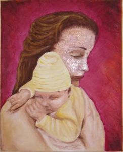 Peinture de Heloise D: maternite 1