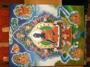 Peinture de KEDUS: BOUDDHA  BLEU