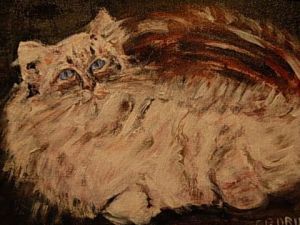 Voir cette oeuvre de myosotis: chat persan