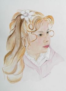 Peinture de chantalthomasroge: Petite blonde