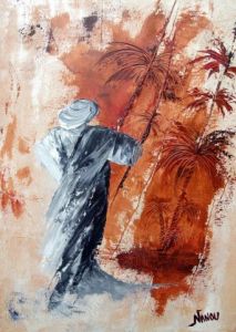 Peinture de nanou: le touareg