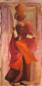 Voir cette oeuvre de ASTRID ANIDJAR: femme au voile orange