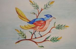 Oeuvre de Nahed Koussa: L'oiseau Miniature