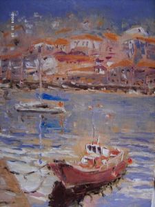 Voir cette oeuvre de Peregrino: port  galicien