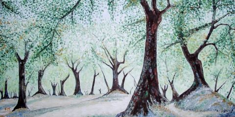 Les Oliviers Mees - Peinture - Florent MUR Les Oliviers Mees - Peinture - Florent MUR