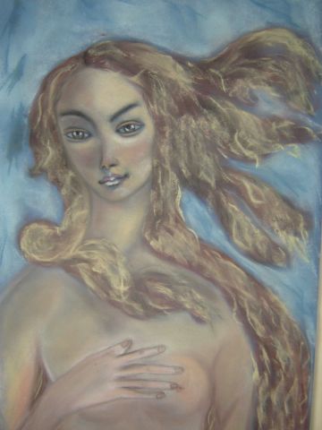 La naissance de Venus d'apres Botticelli - Peinture - Marie-Anne DECELLE