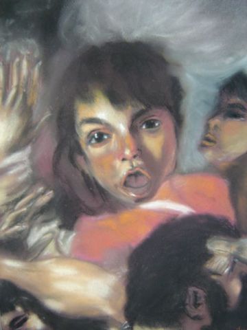 L'artiste Marie-Anne DECELLE - San Genaro sorti indemne de la fournese d'apres Ribera