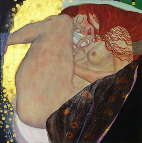 Danae Klimt - Peinture - Dimitri DIEU