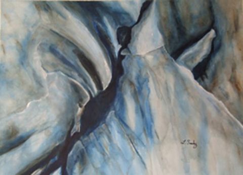 Drape de glace - Peinture - Loetitia SANCHEZ