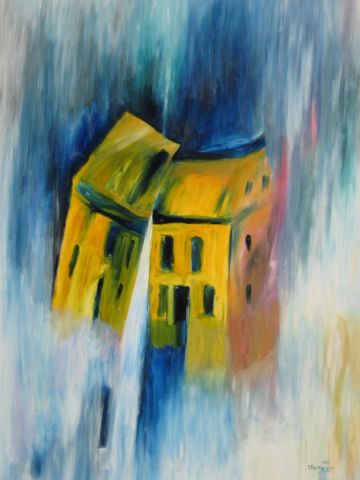 Les mâsons - Peinture - Eliette Graf Les mâsons - Peinture - Eliette Graf