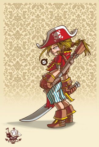 Pirate - 6 - Illustration - supacat Pirate - 6 - Illustration - supacat