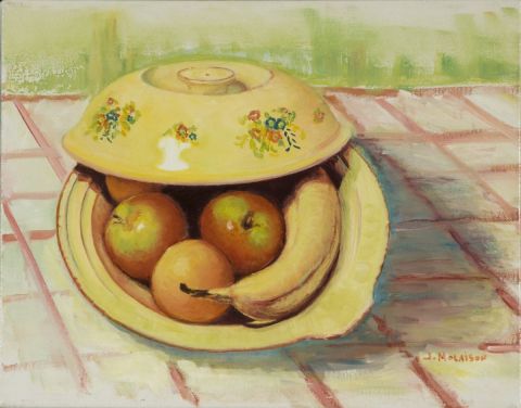 Le bol de fruits - Peinture - Johanne Molaison Le bol de fruits - Peinture - Johanne Molaison