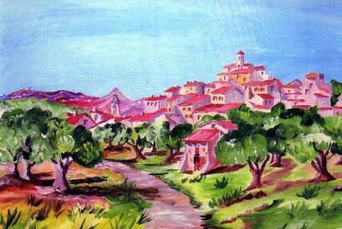 les oliviers en Provence - Peinture - BRUNO AUDOUIN
