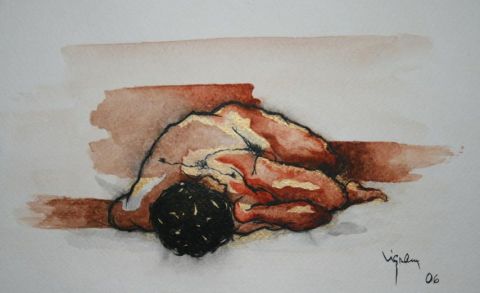 C'est cette nuit-la que le Temps s'arreta - Peinture - Stephanie VIGNAUX C'est cette nuit-la que le Temps s'arreta - Peinture - Stephanie VIGNAUX