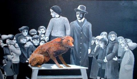 L'artiste Marine FORTIER - Le montreur de loups