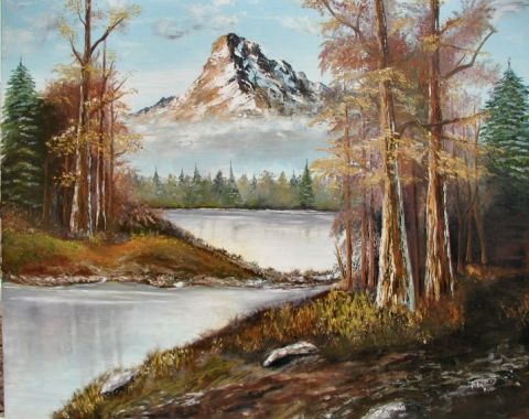 Lac au Canada - Peinture - RDDL