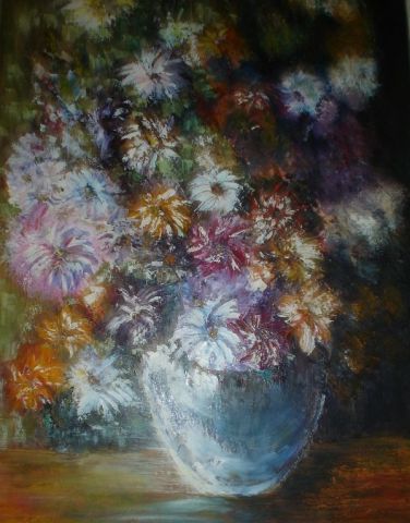 bouquet  d'artifice  - Peinture - damedulac