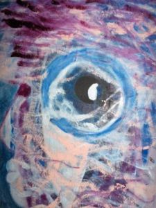 Peinture de daniele roux: Oeil