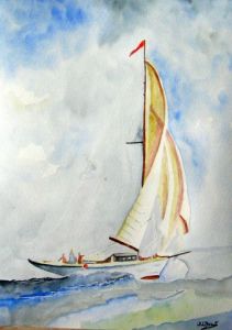 Peinture de arcencieldeMarie: voilier