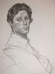 Dessin de Diademe: Portrait d'apres Ingres