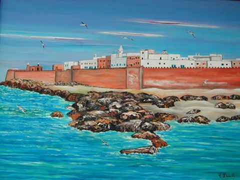 L'artiste Catherine Dutailly - Essaouira Maroc