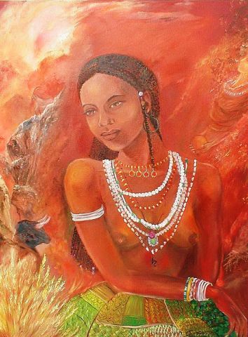 La dame de terre - Peinture - louise chartrand La dame de terre - Peinture - louise chartrand