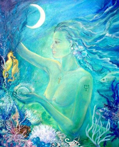 L'artiste louise chartrand -  La dame de l'eau 