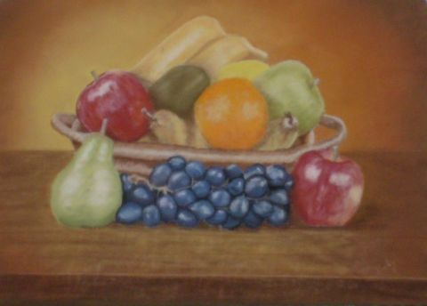 L'artiste corlig - le panier de fruits