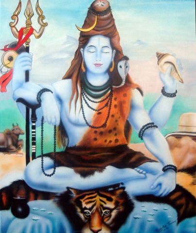 Shiva - Peinture - rody