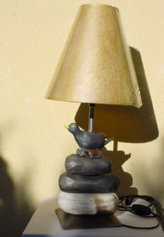 L'artiste maydan - lampe galets